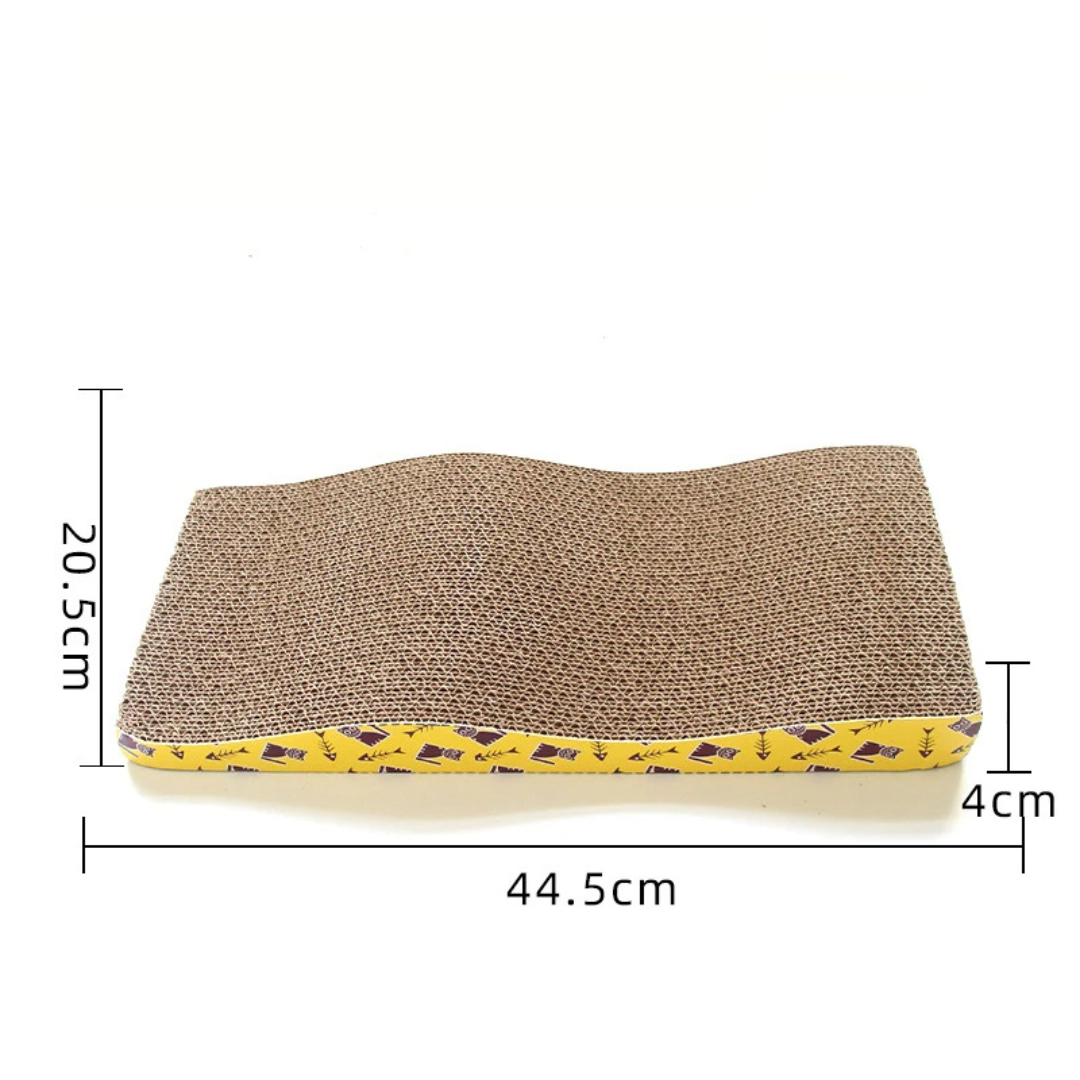 Brinquedo Arranhador Scratching Board Tábua Rampa Ondulada para Gatos