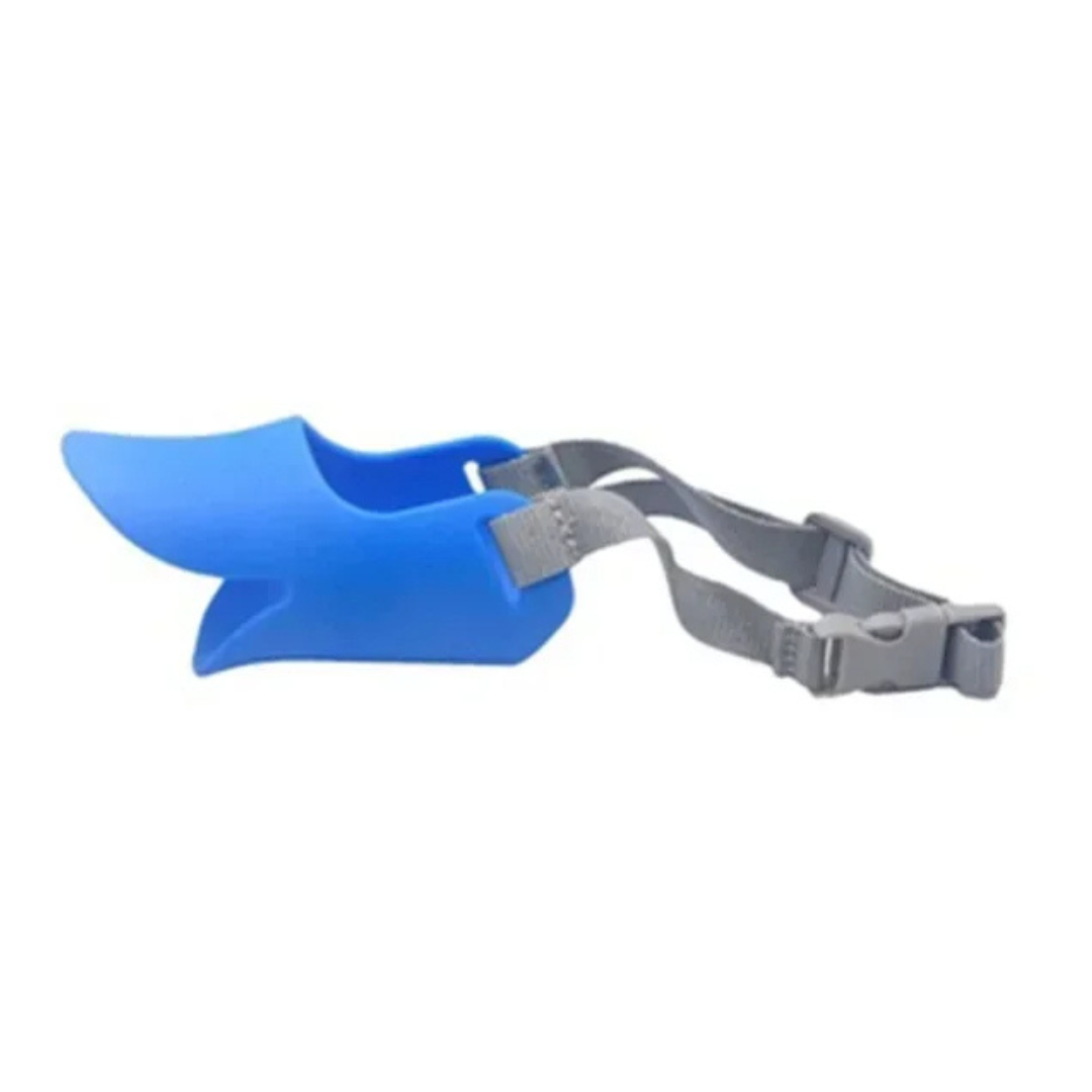 Focinheira de Silicone Bico de Pato para Cachorros de Pequeno e Médio Porte