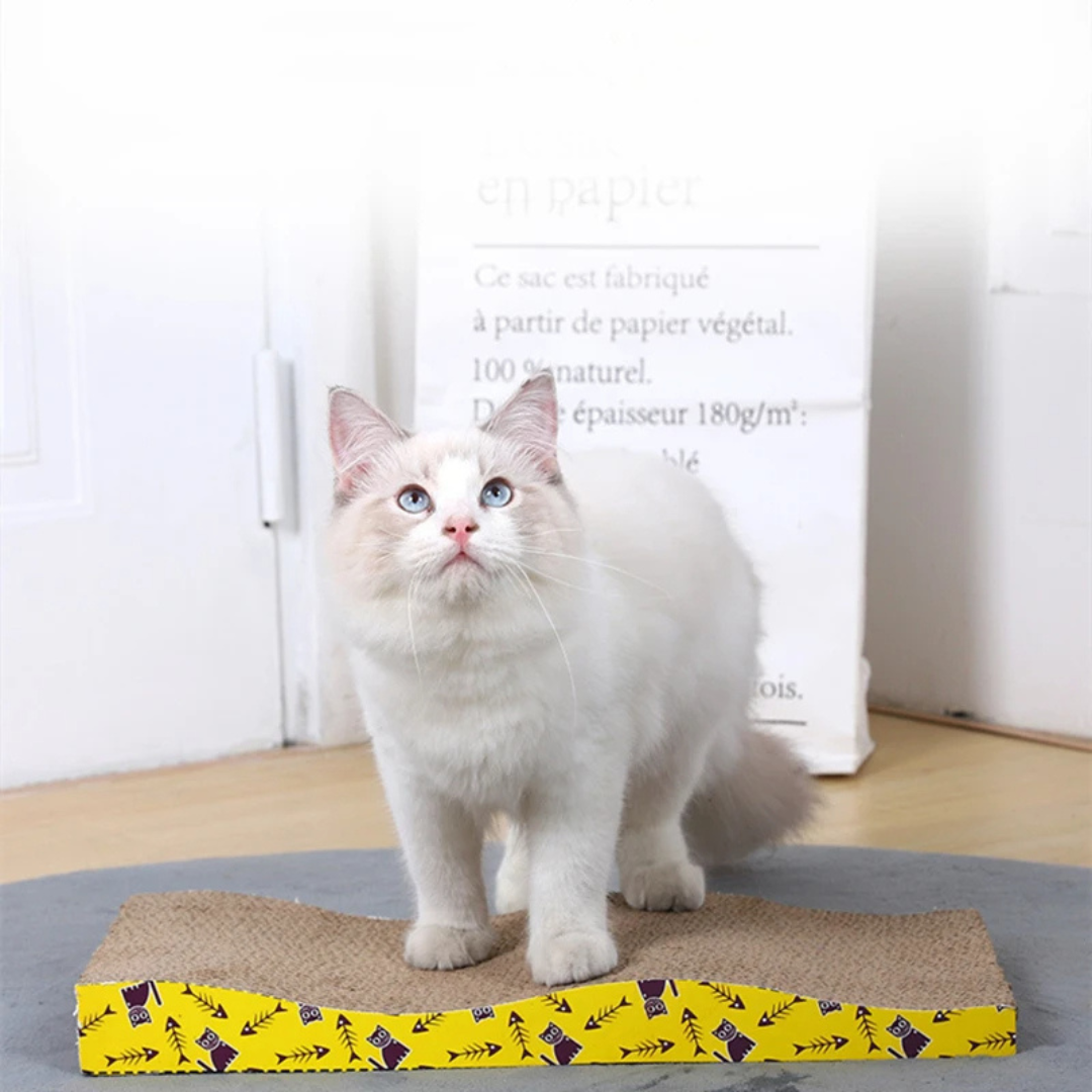 Brinquedo Arranhador Scratching Board Tábua Rampa Ondulada para Gatos