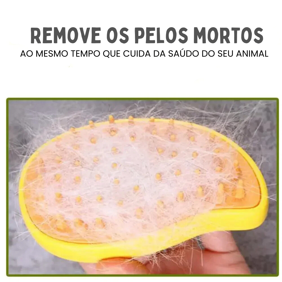 Escova a Vapor para Massagem e Remoção de Pelos