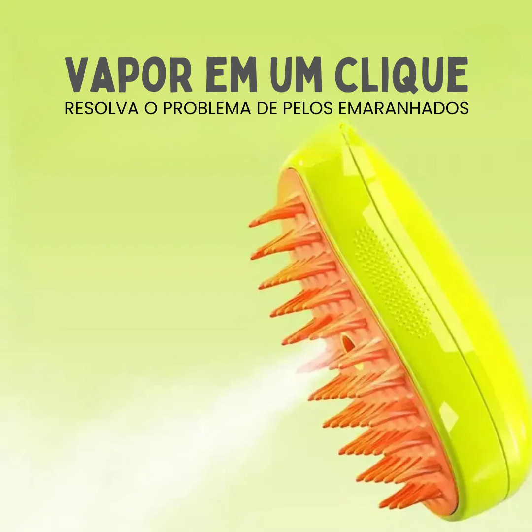 Escova a Vapor para Massagem e Remoção de Pelos