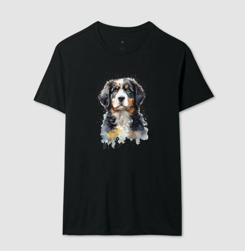 Camiseta Coração Valente Coleção Aquarela