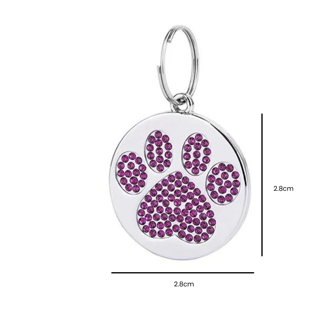 Pingente Pet Personalizado Placa de Identificação de Cachorro com Nome Telefone Endereço