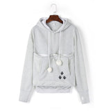 Kangaroo Hoodie with Paw Prints