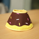 Elizabethan Collar with Fruit-Shaped Cushion for Pets