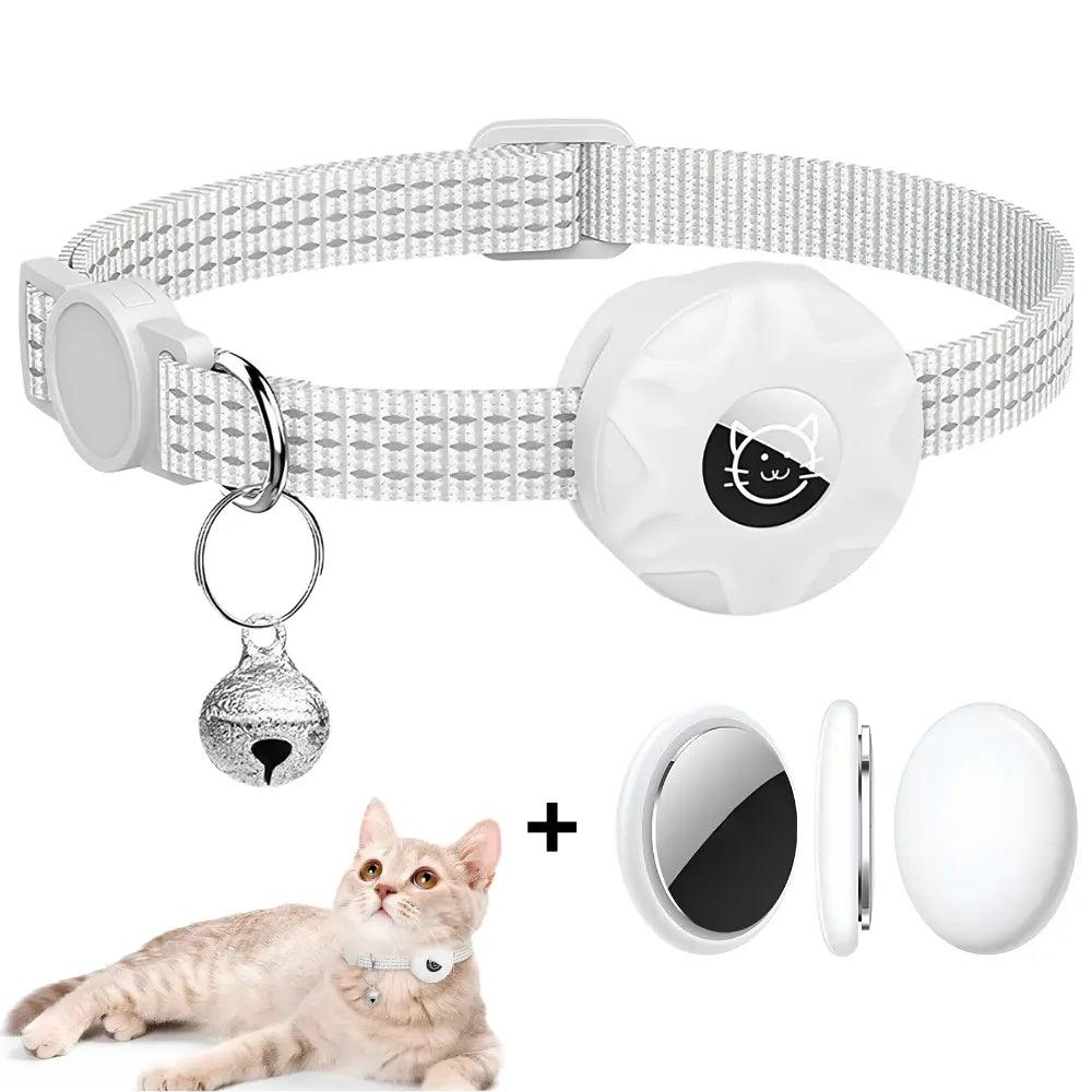 Coleira Rastreadora para Gatos + Air tag - Rastreador em Tempo Real
