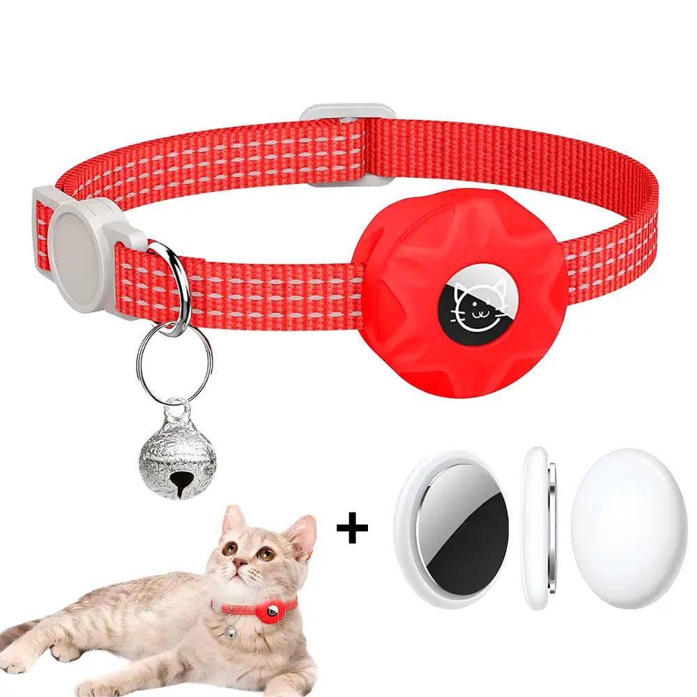 Coleira Rastreadora para Gatos + Air tag - Rastreador em Tempo Real