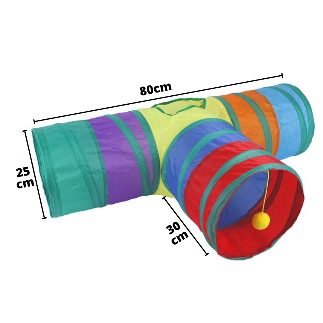 Gatolândia™: Túnel Divertido para Gatos - Pet Croc