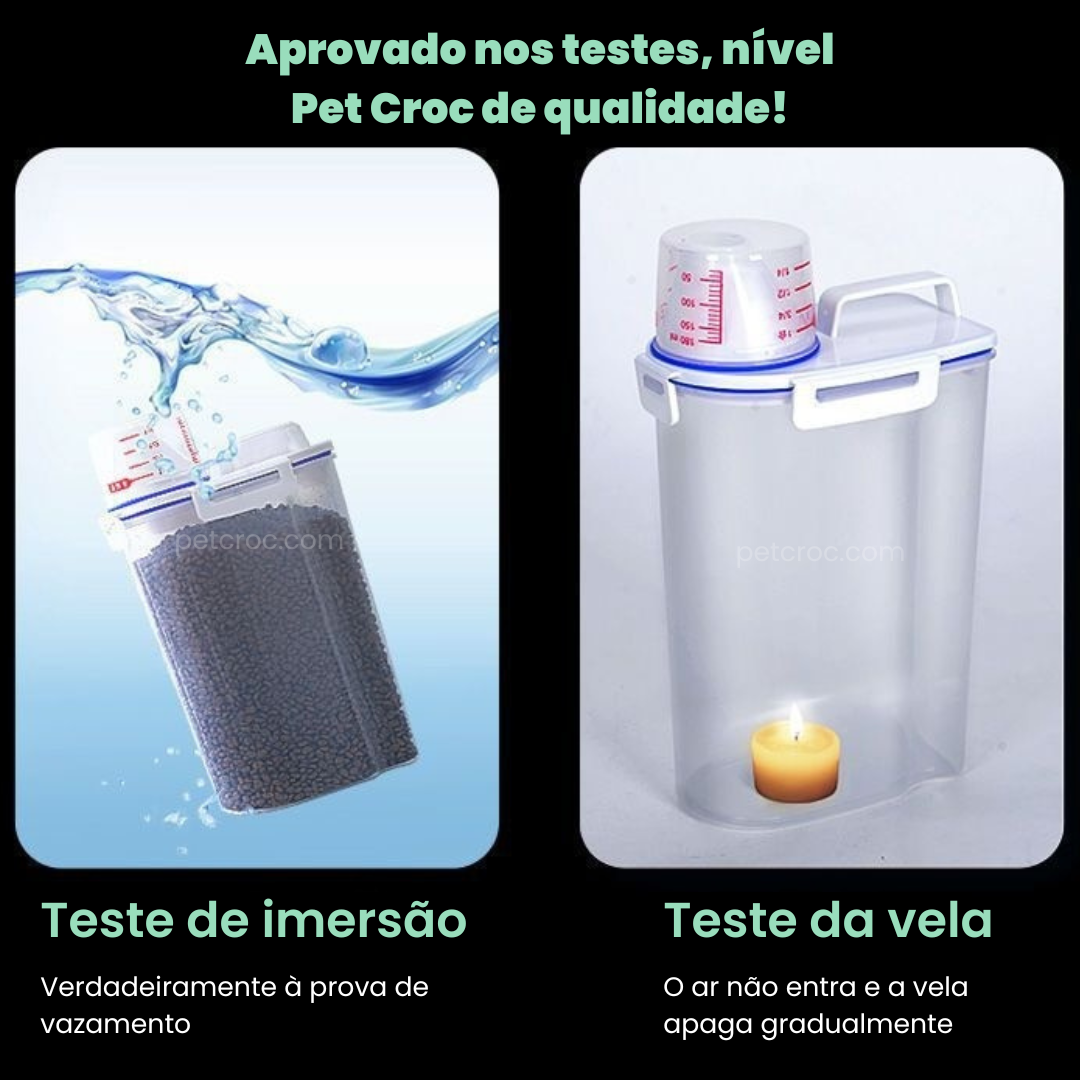 Pote de Armazenamento de Ração para Pet - Pet Croc