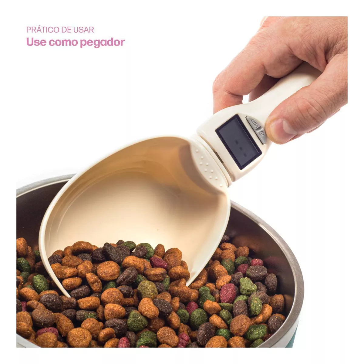 RaçãoTech™: Colher Medidora de Ração - Pet Croc