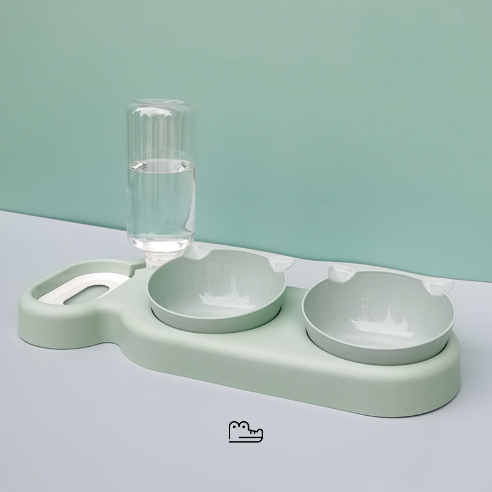 Tigela TriCroc™: Comedouro e Bebedouro Ergonômico para Pets - Pet Croc