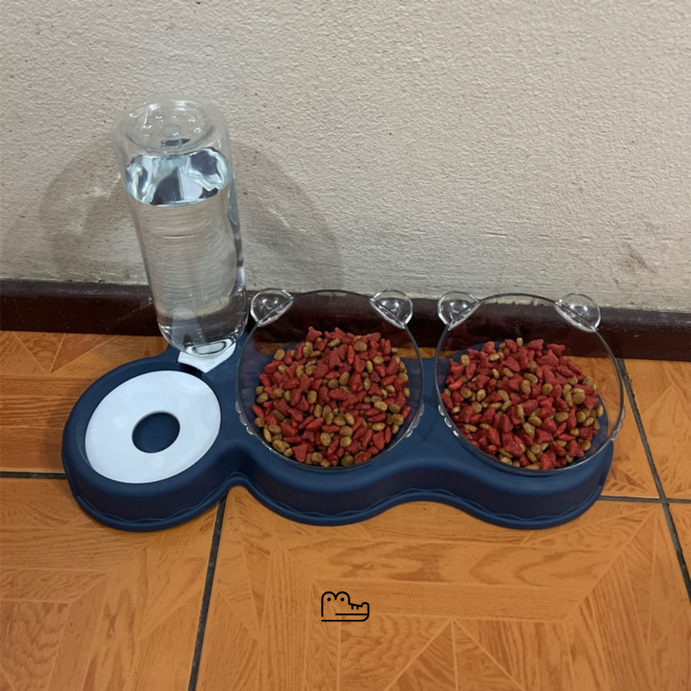 Tigela TriCroc™: Comedouro e Bebedouro Ergonômico para Pets - Pet Croc