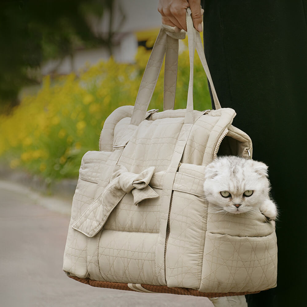 Bolsa de transporte para animais de estimação portátil, multifuncional, segurança, assento de carro para cachorro, cama