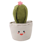Cactus plush toy that makes noise for dogs, slow feeder, interactive toy.