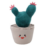 Cactus plush toy that makes noise for dogs, slow feeder, interactive toy.