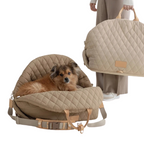Quilted Pet Carrier Bag for Dogs and Cats