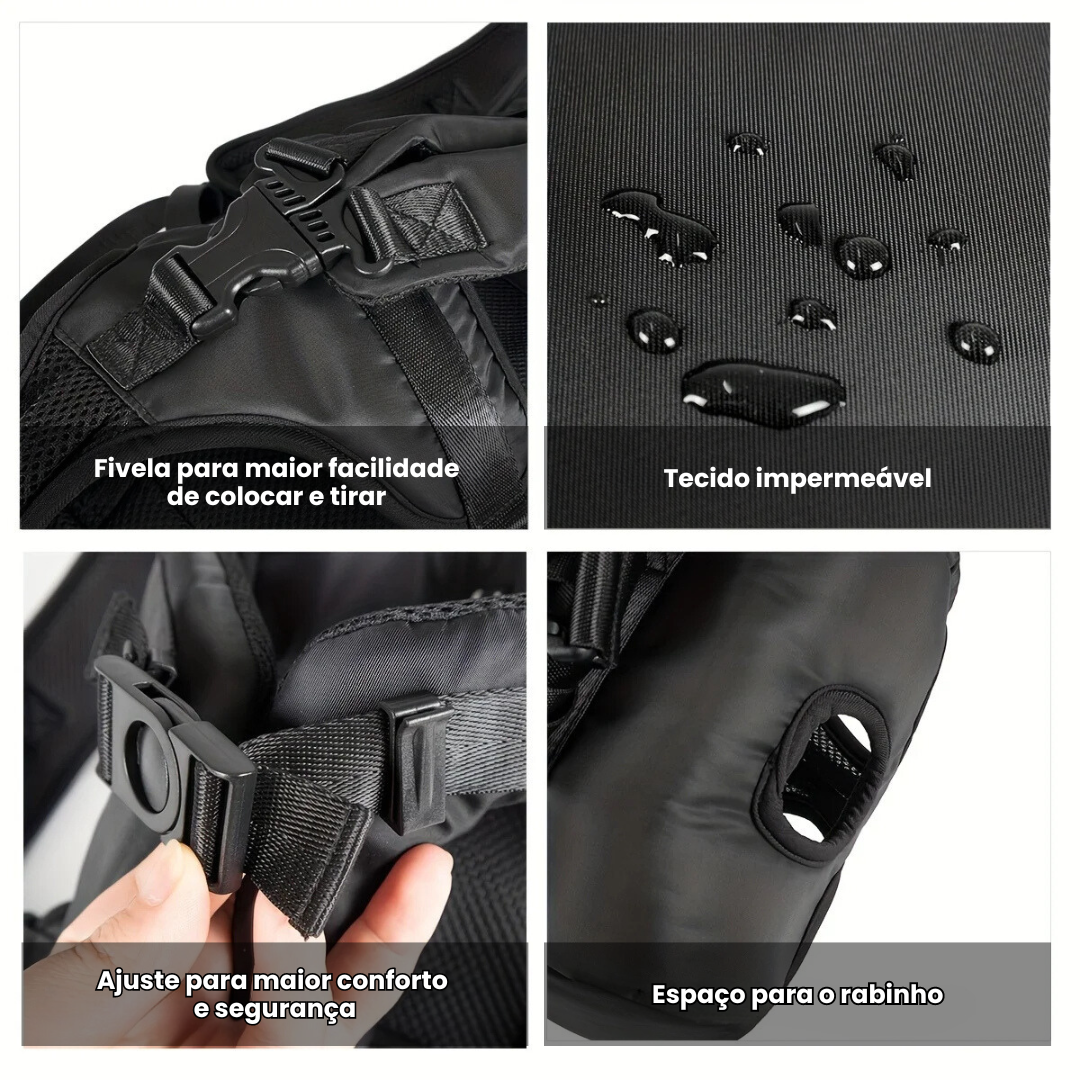 Mochila Canguru Pet Bolsa de Transporte Pet Frontal