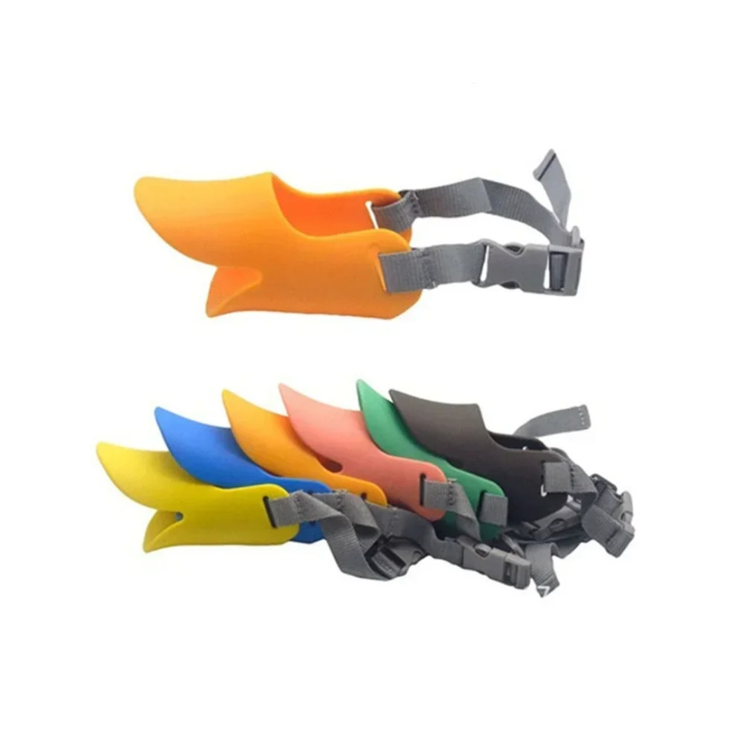 Focinheira de Silicone Bico de Pato para Cachorros de Pequeno e Médio Porte