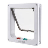 Flip-up door with safety lock.
