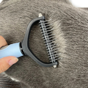Escova Tira Pelos Descamação Pet Rake para Cães