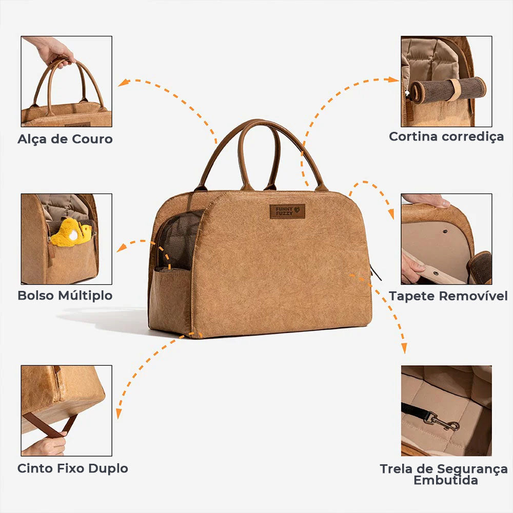 Bolsa de Viagem Multifuncional Ecológica para Pets Vogue - City Roamer