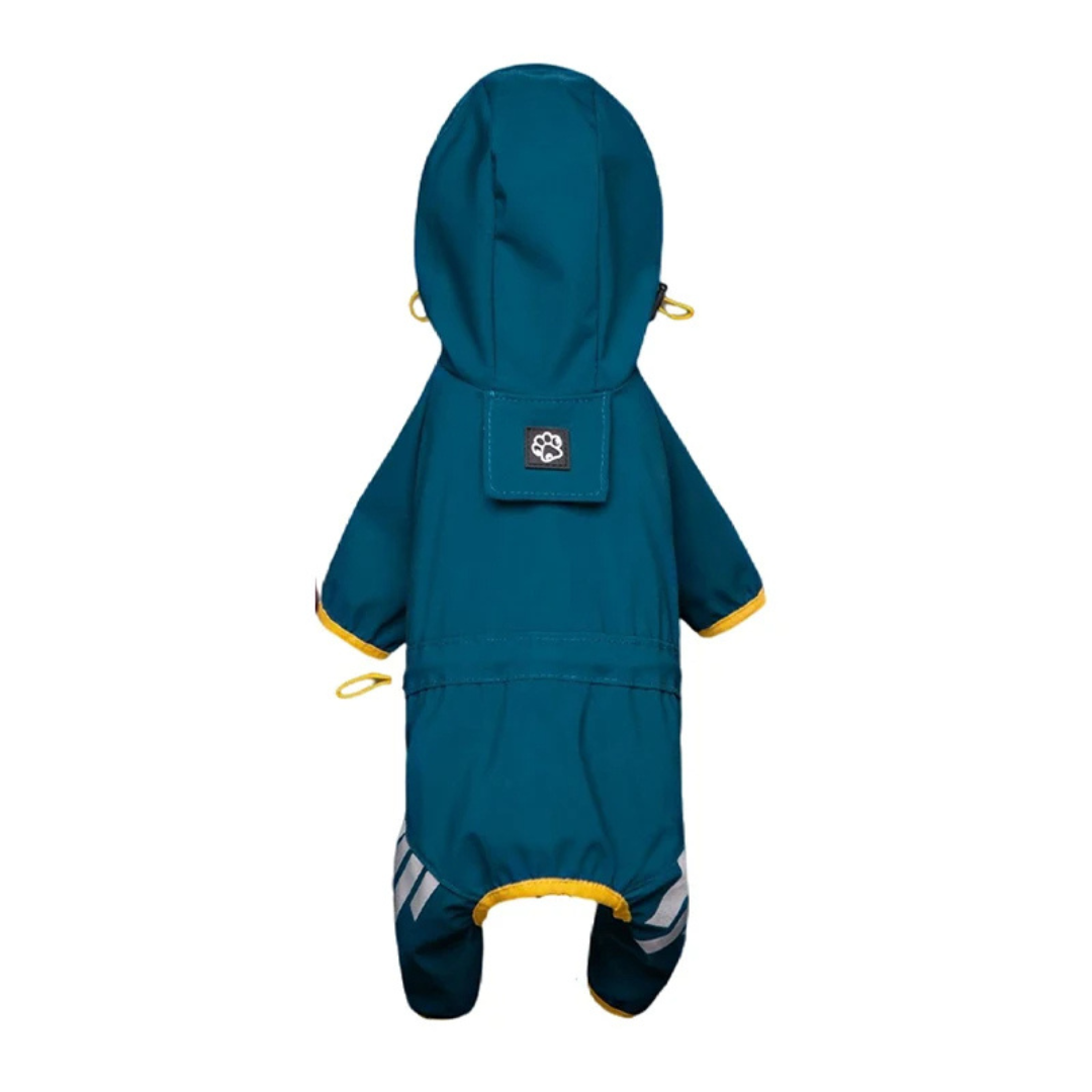 Roupinha Capa de Chuva Pet Impermeável a Prova De Água Refletiva