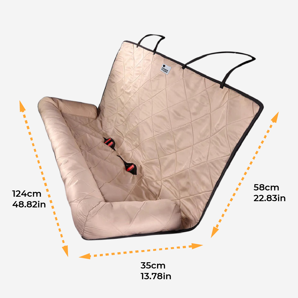 Car seat with bed for dogs