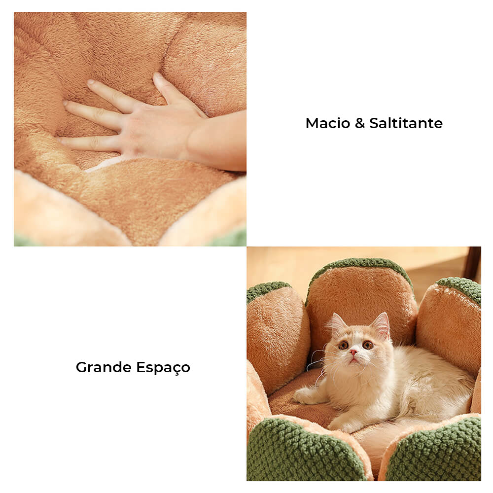 Comfortable cactus-shaped pet bed