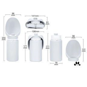 Garrafa Bebedouro Pet Portátil de Silicone Dobrável para Viagens e Passeios