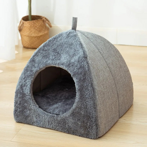 Cama Toca Ninho Triangular Quente e Aconchegante para Gatos e Cães