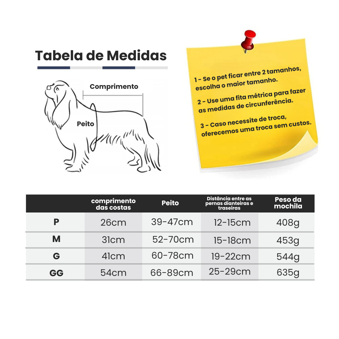 Mochila Canguru Pet Bolsa de Transporte Pet Frontal