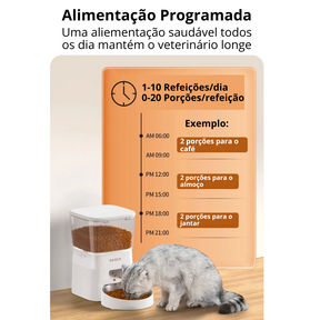 Alimentador Automático Inteligente com até 10 refeições