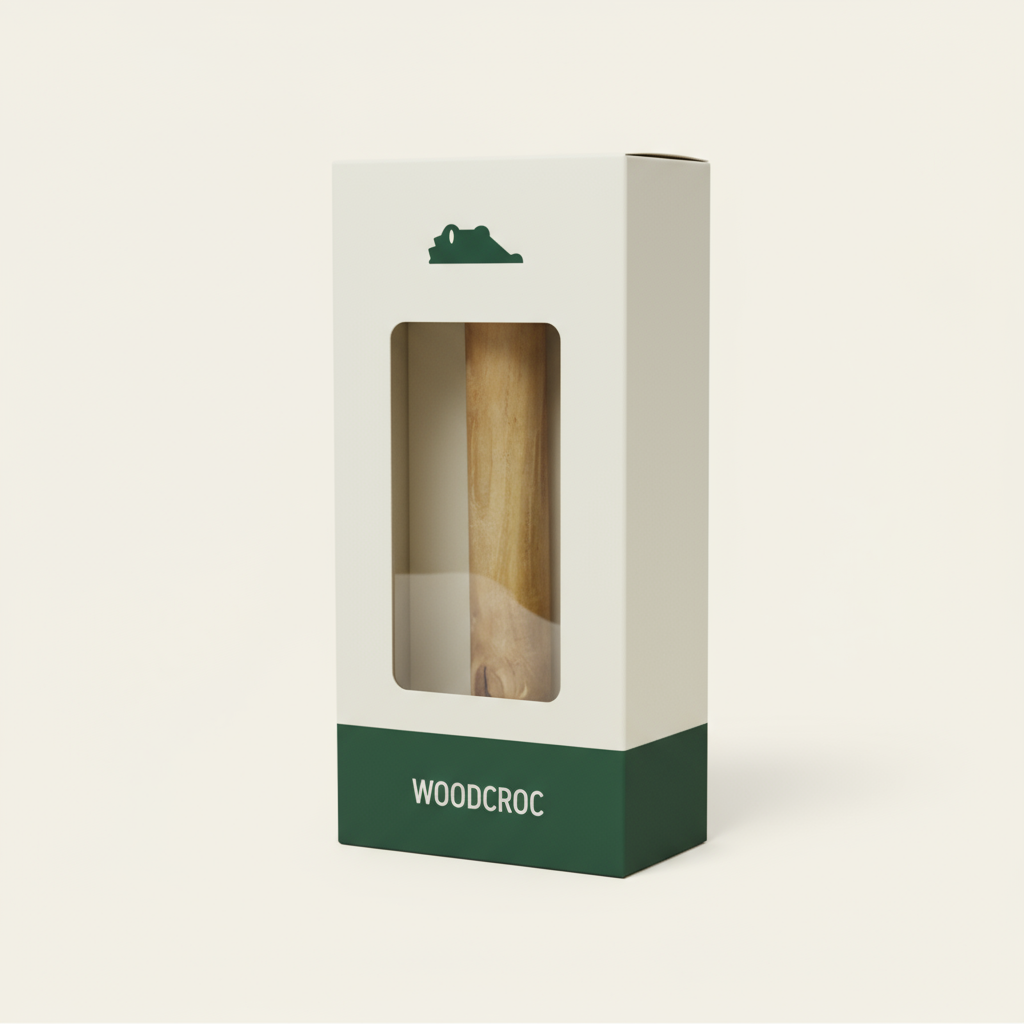 Brinquedo Sustentável WoodCroc™ Resistente para Cães + Ebook Grátis