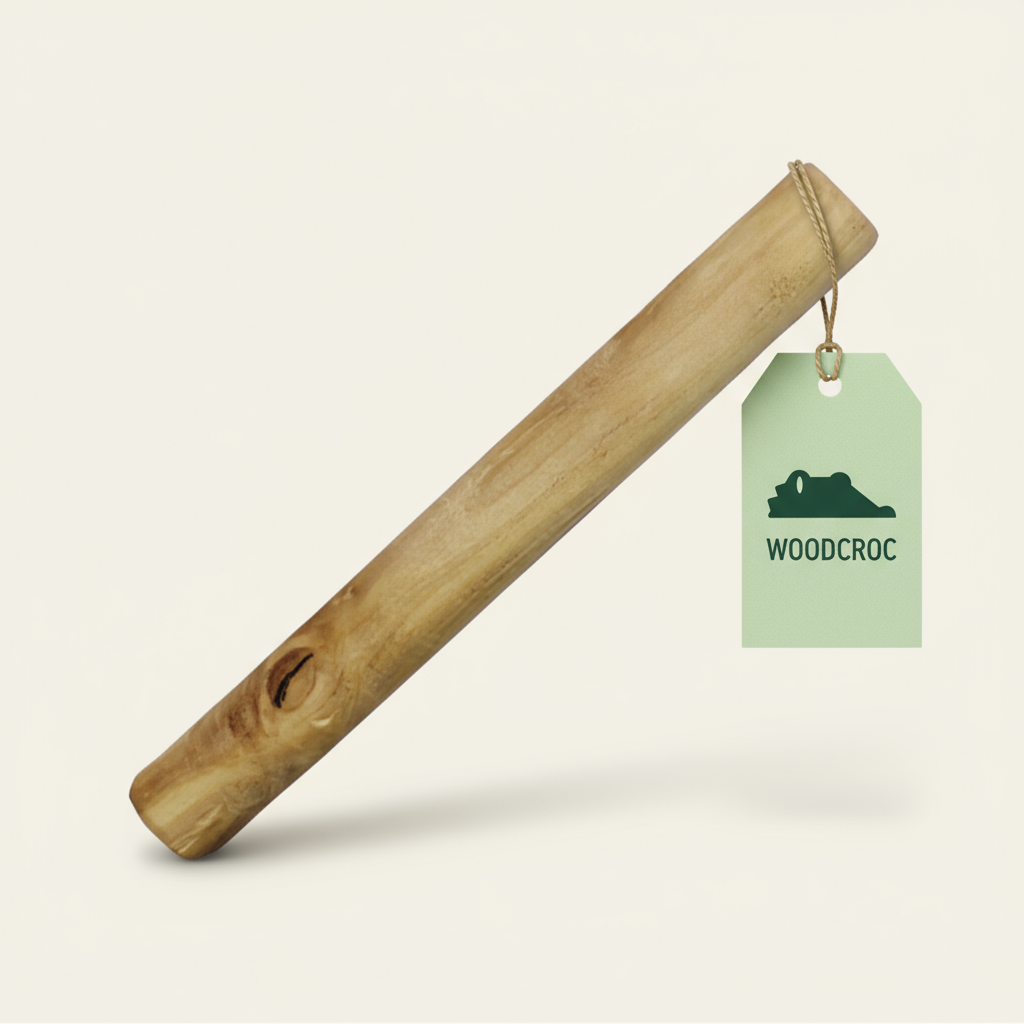 Mordedor Natural WoodCroc™ Resistente e Sustentável + Ebook e Frete Grátis