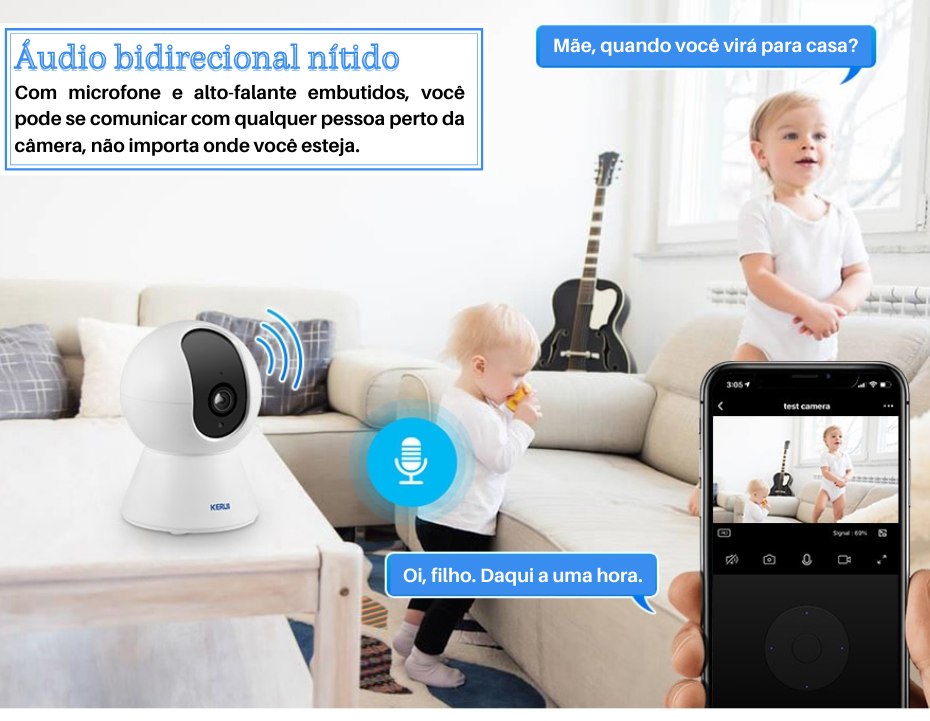 Pet Monitoring Camera with Wi-Fi 