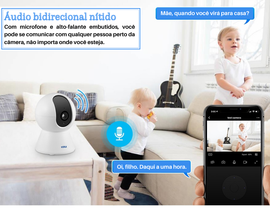 Câmera de Monitoramento Pet WIFI