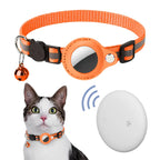 Tracking Collar with Free Orange Air Tag - Real-Time Tracking