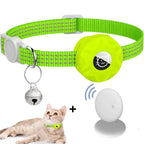 Cat Tracking Collar + Green Air Tag - Real-Time Tracker