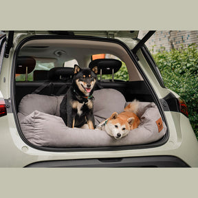 Assento de carro com cama para cachorro