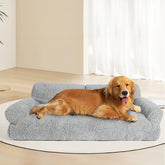 Cama de pelúcia macia de lã polar anti-ansiedade para animais de estimação, sofá-cama para cães