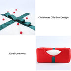 Christmas gift box, semi-enclosed, warm cave for sleeping, for dogs and cats.