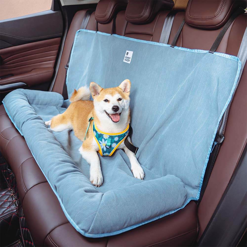 Car seat with bed for dogs