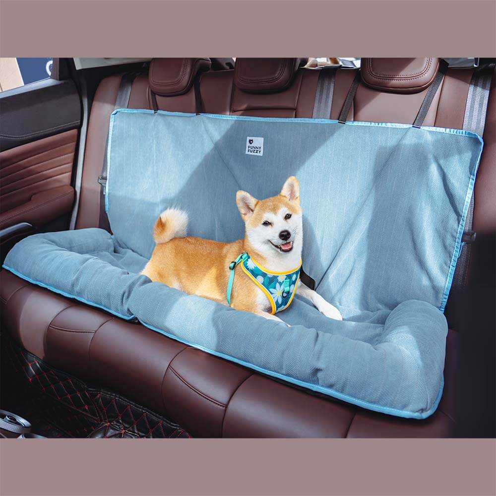 Car seat with bed for dogs