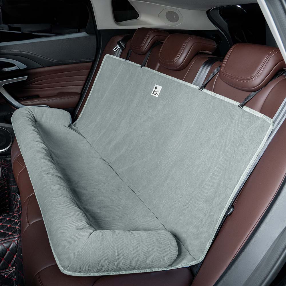 Car seat with bed for dogs