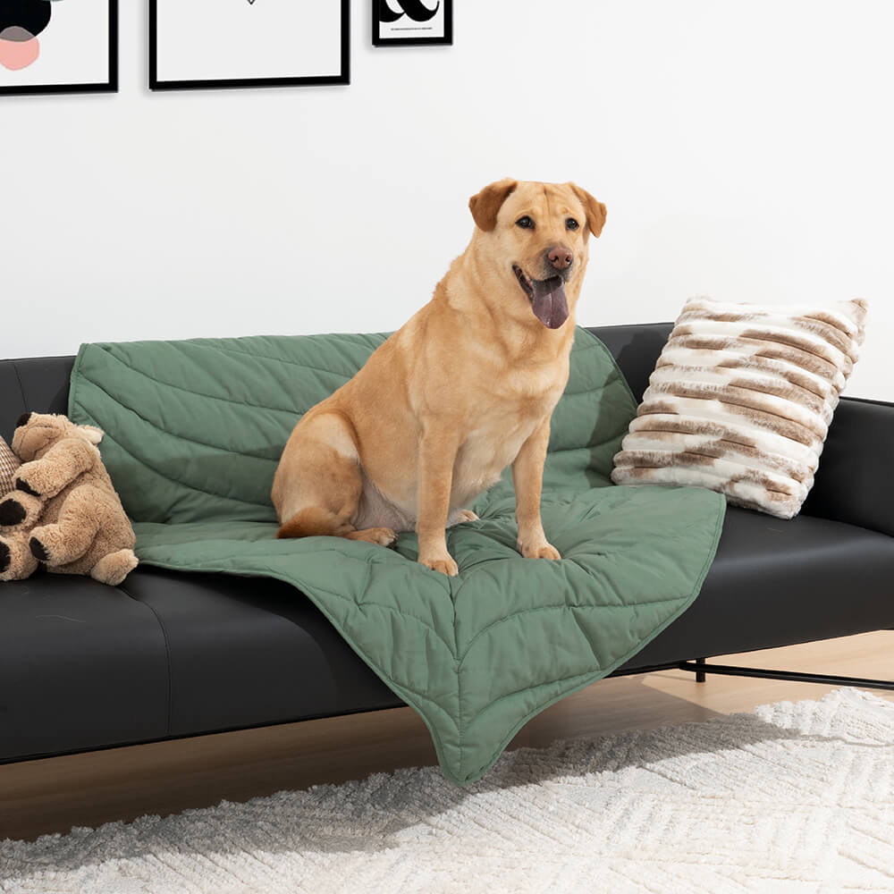 Extra-large leaf-shaped dog blanket