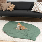 Extra-large leaf-shaped dog blanket
