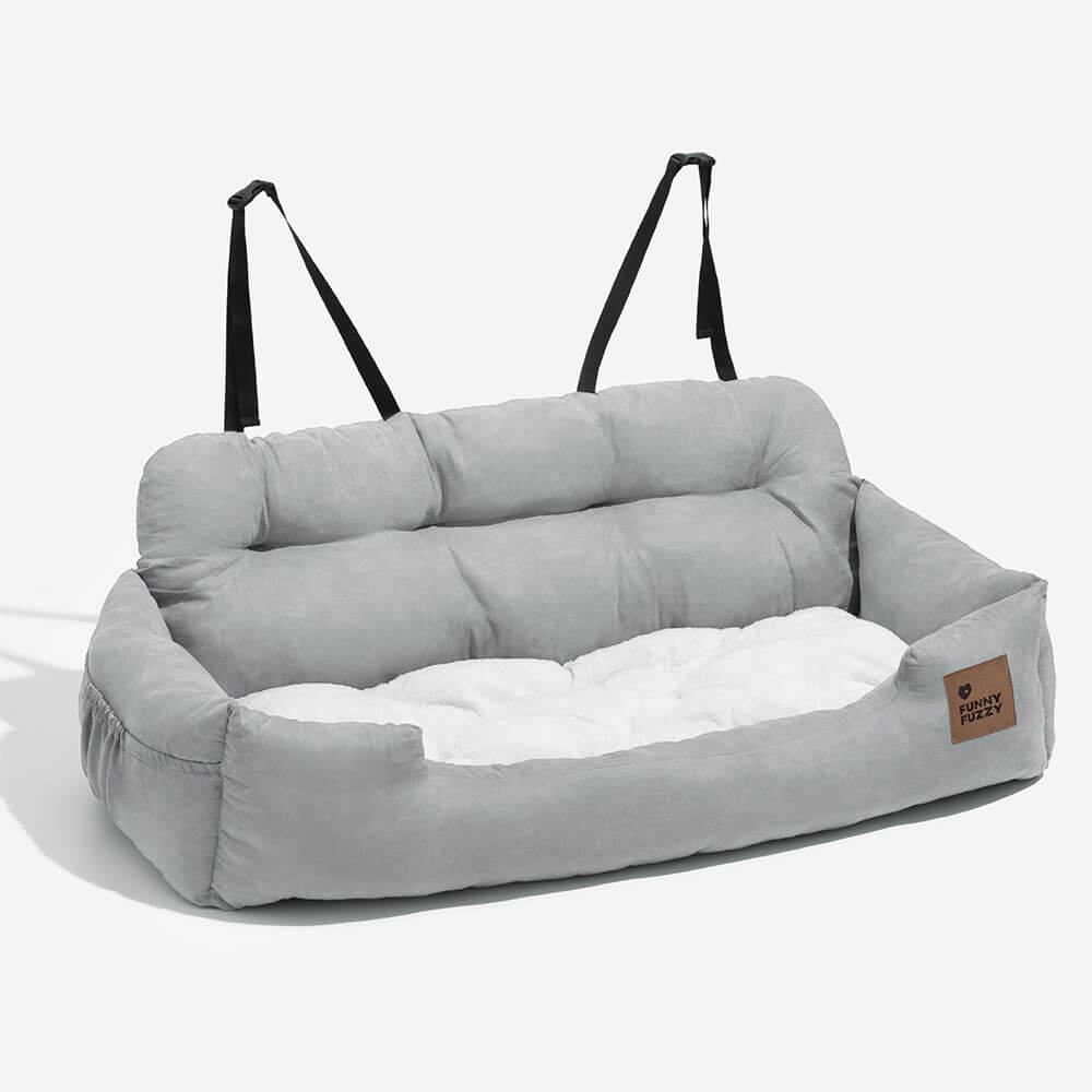 Car seat with bed for dogs