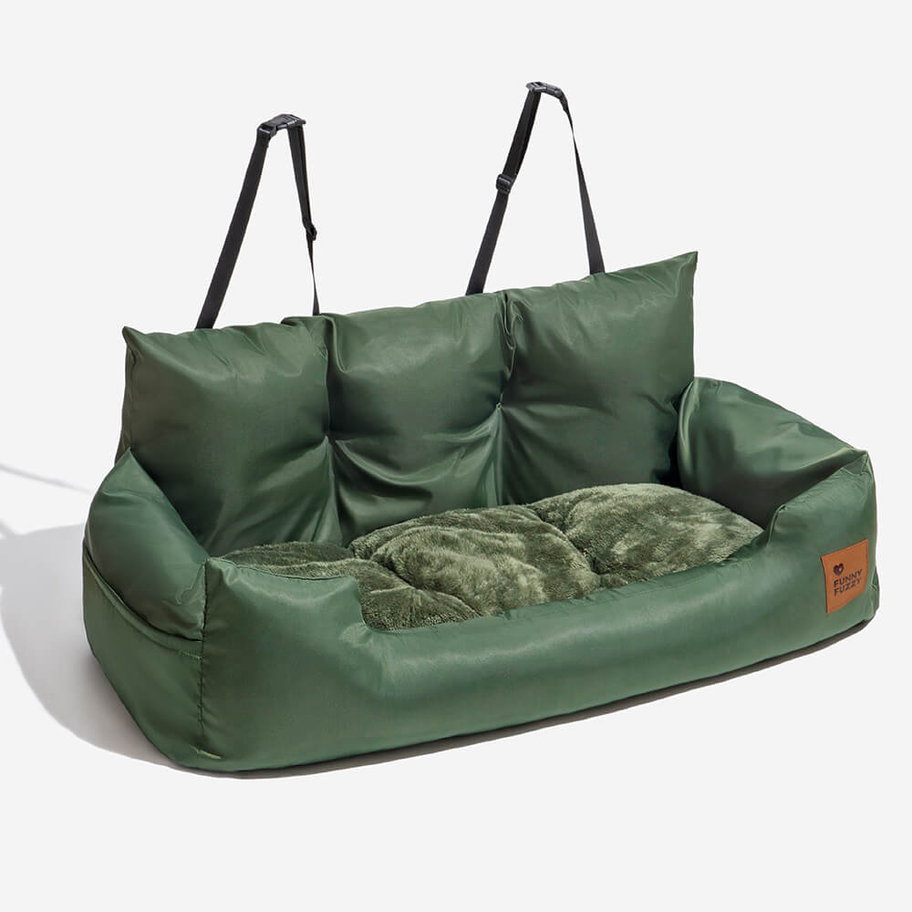 Car seat with bed for dogs