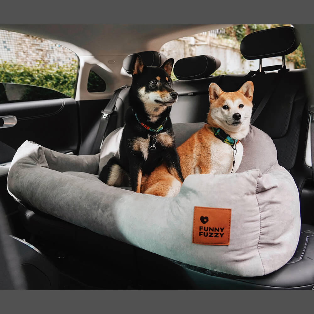 Car seat with bed for dogs