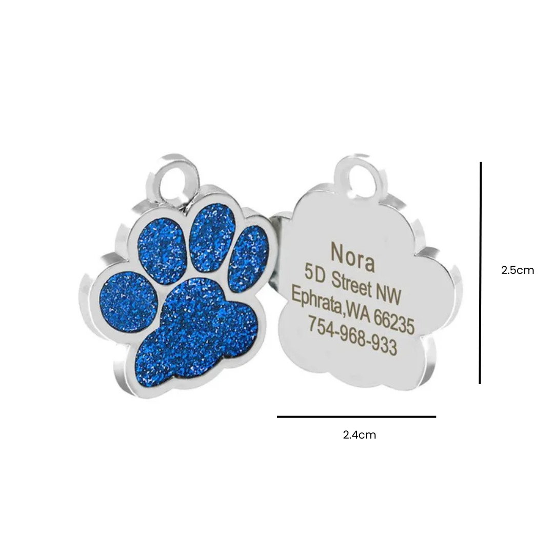 Pingente Pet Personalizado Placa de Identificação de Cachorro com Nome Telefone Endereço